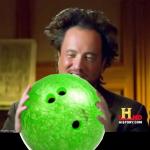 Aliens bowling ball