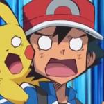 Suprised Ash and Pikachu