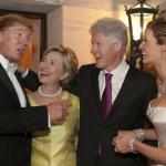 Clintons at Donald Trump Melania Wedding  meme
