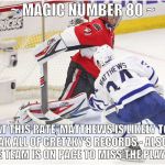 Auston Blue Team | ~ MAGIC NUMBER 80 ~; AT THIS RATE, MATTHEWS IS LIKELY TO BREAK ALL OF GRETZKY'S RECORDS - ALSO THE BLUE TEAM IS ON PACE TO MISS THE PLAYOFFS | image tagged in auston blue team | made w/ Imgflip meme maker