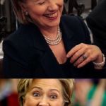 We Used the Same Joke from my Wal-Mart Days for The Pricing of Obamacare. | A SALE WHERE WE INCREASE PRICES! I SAID IT AS A JOKE DURING A BOARD MEETING BECAUSE OUR CUSTOMERS ARE SO DUMB! AND WE MADE IT COMPANY POLICY | image tagged in bad pun hillary | made w/ Imgflip meme maker