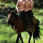 Putin Trump on a Horse meme