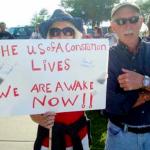 Tea Party Constitution Sign