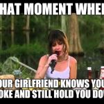 #Sitcalm | THAT MOMENT WHEN; YOUR GIRLFRIEND KNOWS YOUR BROKE AND STILL HOLD YOU DOWN | image tagged in waterboy girlfriend eating gator,funny,memes,funny memes,relationships | made w/ Imgflip meme maker