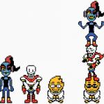 papyrus,undyne,alphys meme