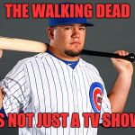 Kyle Schwarber | THE WALKING DEAD; IS NOT JUST A TV SHOW | image tagged in kyle schwarber | made w/ Imgflip meme maker