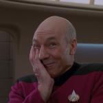 Picard Holding In A Laugh