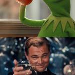 Leonardo Dicaprio Talking To Kermit
