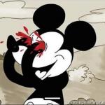 Mickey Mouse Blood Eyes meme