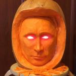 Halloween Putin Pumpkin 