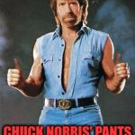 Chuck Norris Approves | THE BELT IS FOR SHOW; CHUCK NORRIS' PANTS HOLD THEMSELVES UP | image tagged in chuck norris approves,memes | made w/ Imgflip meme maker