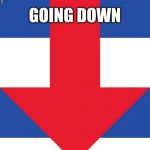 Hillary Campaign Logo | GOING DOWN | image tagged in hillary campaign logo | made w/ Imgflip meme maker