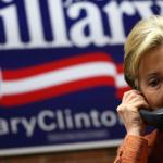 Hillary on phone