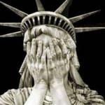 crying statue of liberty