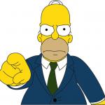 homer pointing