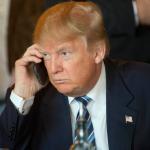 Trump at the phone 1 meme