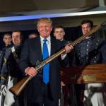 Donald Trump with gun