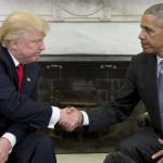 trump and obama awkwardness