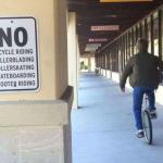 unicycle breaks all the rules