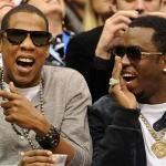 Jay-z and P.Diddy laughing