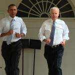 Obama and Biden running meme