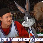 On This Day In History [November 15, 1996] Space Jam Was Theatrically Released Across The USA | Happy 20th Anniversary Space Jam! | image tagged in space jam bill murray,memes,space jam,bill murray,michael jordan,bugs bunny | made w/ Imgflip meme maker