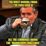 Major yawn  | THE MOST BORING THING I'VE EVER SEEN IS; ALL THE LEMMINGS DOING THE "MANNEQUIN CHALLENGE" | image tagged in major yawn | made w/ Imgflip meme maker