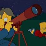 simpsons mirando estrellas