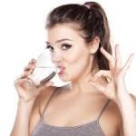 woman drinking water meme