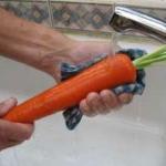 Washing A Carrot