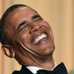 obama laughing 