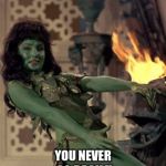 Star Trek dancer | ONCE YOU GO GREEN; YOU NEVER GO BACK !! | image tagged in star trek dancer | made w/ Imgflip meme maker