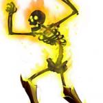 Burning Skeleton