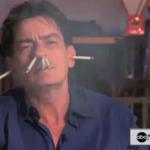 charlie sheen smokes