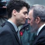Justin Trudeau embraces Fidel Castro