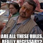 we have rules | ARE ALL THESE RULES REALLY NECESSARY? | image tagged in we have rules | made w/ Imgflip meme maker