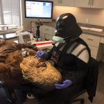 Star Wars Vader Chewie Dentist | NO... I AM YOUR DENTIST | image tagged in star wars vader chewie dentist | made w/ Imgflip meme maker