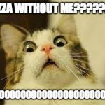 shocked | PIZZA WITHOUT ME??????? NOOOOOOOOOOOOOOOOOOOOOOO | image tagged in shocked | made w/ Imgflip meme maker