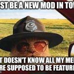 License and Registration please... | MUST BE A NEW MOD IN TOWN; THAT DOESN'T KNOW ALL MY MEMES ARE SUPPOSED TO BE FEATURED | image tagged in avo2484catsheriff,memes | made w/ Imgflip meme maker