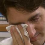 trudeau crying