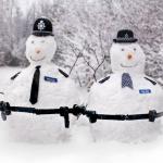 police snowmen