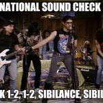 Tom Hanks sibilance  | IT'S NATIONAL SOUND CHECK DAY; CHECK 1-2, 1-2, SIBILANCE, SIBILANCE | image tagged in tom hanks sibilance | made w/ Imgflip meme maker