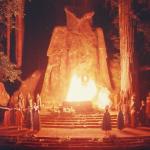Bohemian Grove Sacrifice Ritual to Minerva Owl