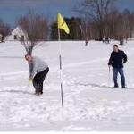 Golf in snow meme