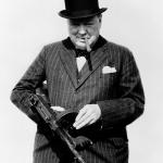 Winston Churchill Tommy Gun