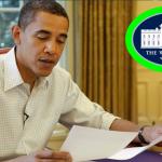President Obama Reading Letter