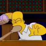 Homer spitting 