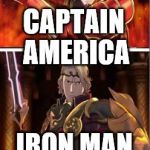 Fire Emblem: Civil War | CAPTAIN AMERICA; IRON MAN | image tagged in fire emblem civil war | made w/ Imgflip meme maker