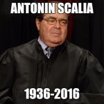 antonin scalia | ANTONIN SCALIA; 1936-2016 | image tagged in antonin scalia,died in 2016,funny,memes | made w/ Imgflip meme maker