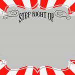 Step Right Up Carnival Sign